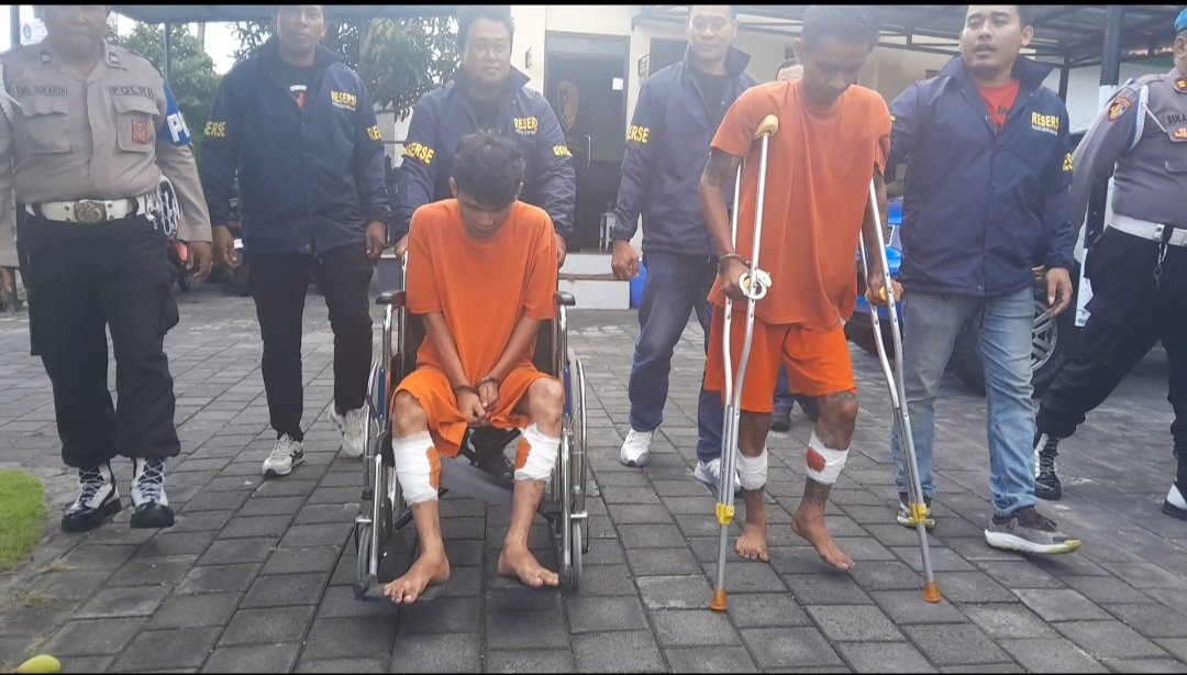 podiumnews.com-Dua Maling Motor Didor Reskrim Polsek Denpasar Barat